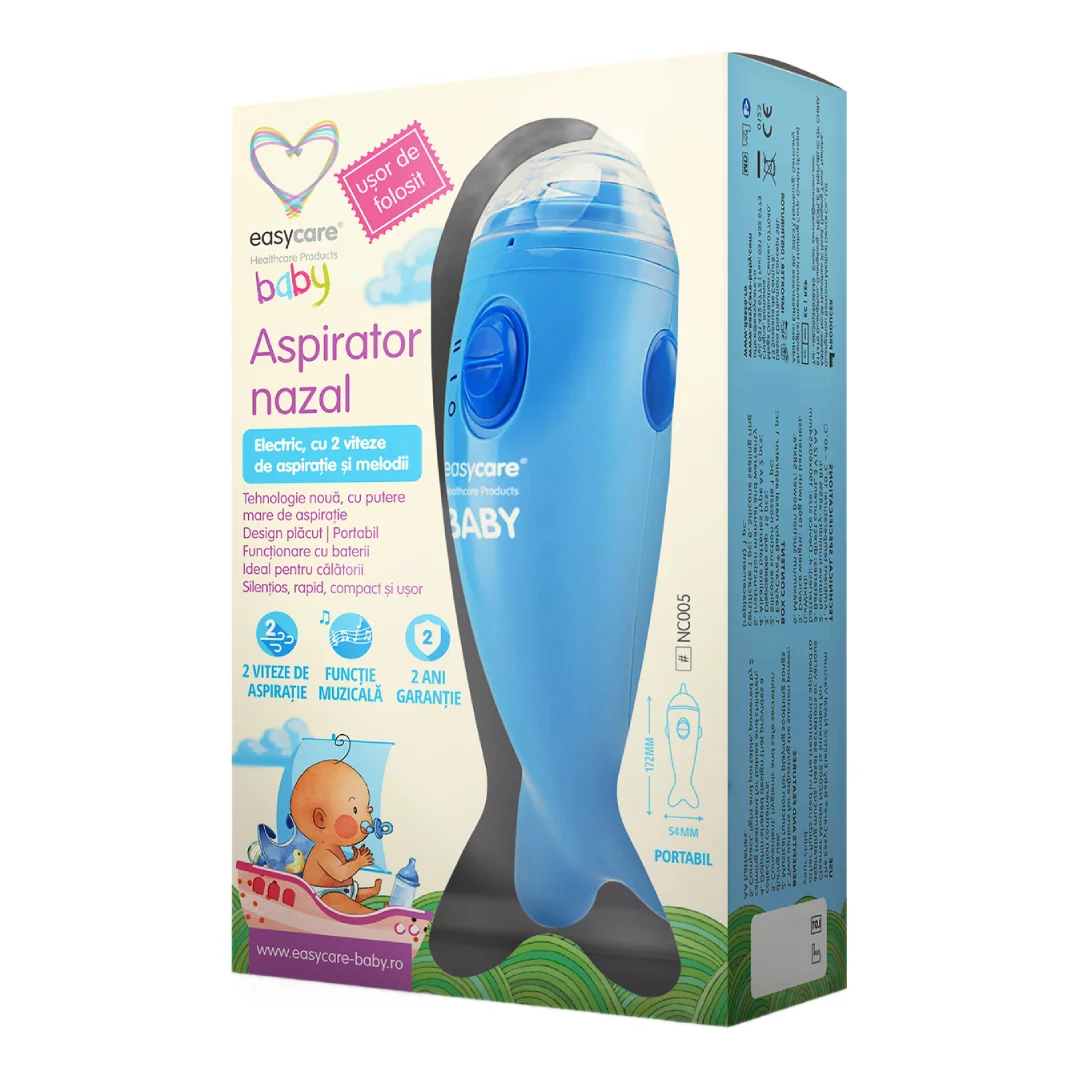 Aspirator Nazal Electric 2 Viteze+Melodii, Easycare Baby