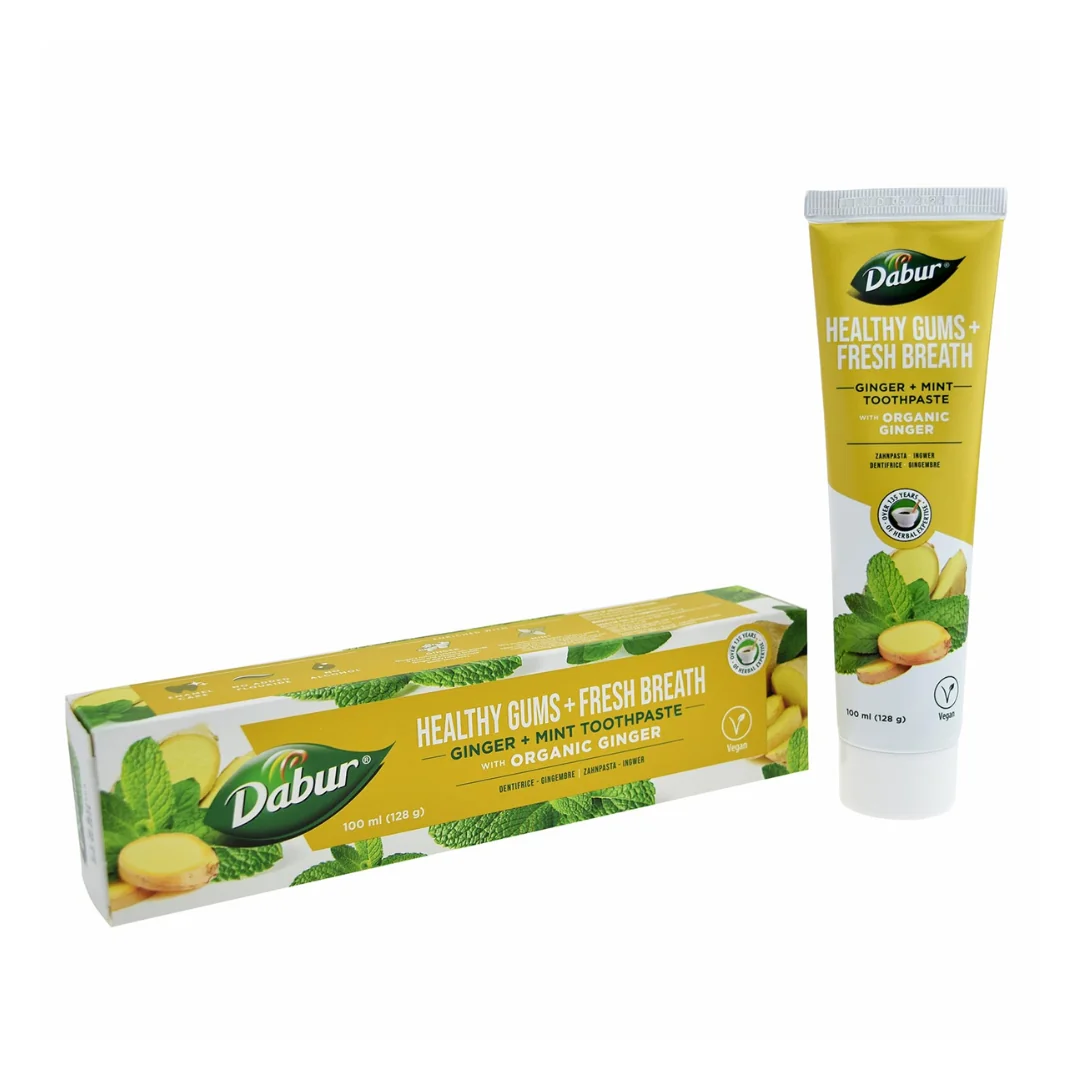 Pastă De Dinți Cu Ghimbir Și Mentă, 100 Ml, Dabur