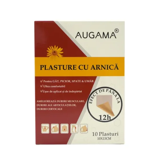 Plasturi Cu Arnica, 10*15 Cm, 10 Bucăți, Augama