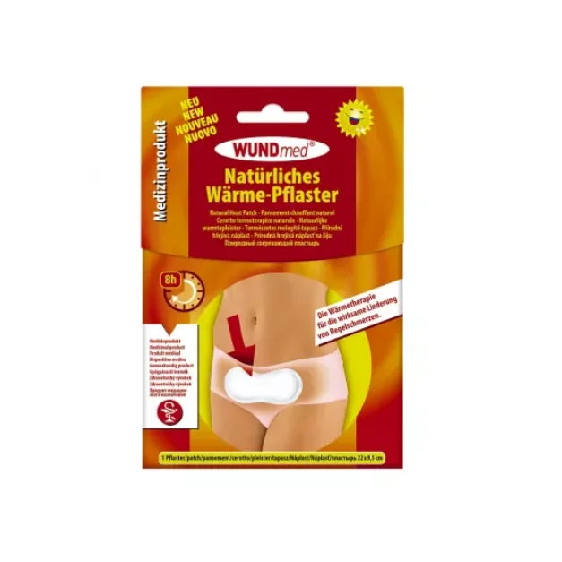 Plasture Cald Dureri Menstruale 8 H, 22 Cm*9.5 Cm, 1 Bucata, Wundmed