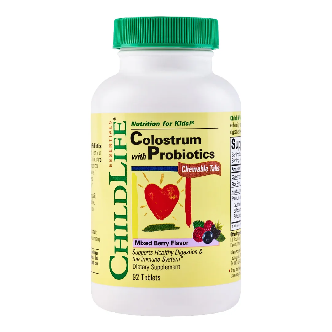 Colostrum With Probiotics ChildLife Essentials, 92 Tablete, SECOM