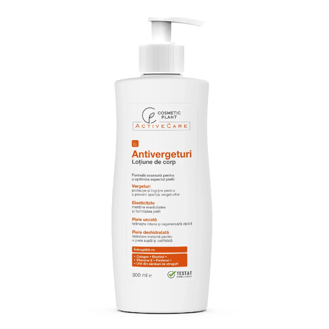 Antivergeturi Lotiune De Corp Active Care, 300 Ml, Cosmeticplant
