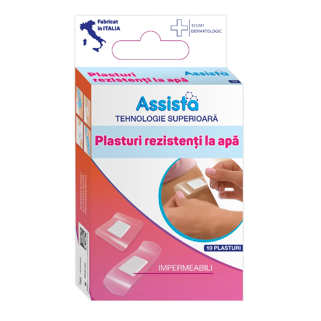 Plasturi Rezistenți La Apă Combinati, 10 Bucăți, Assista