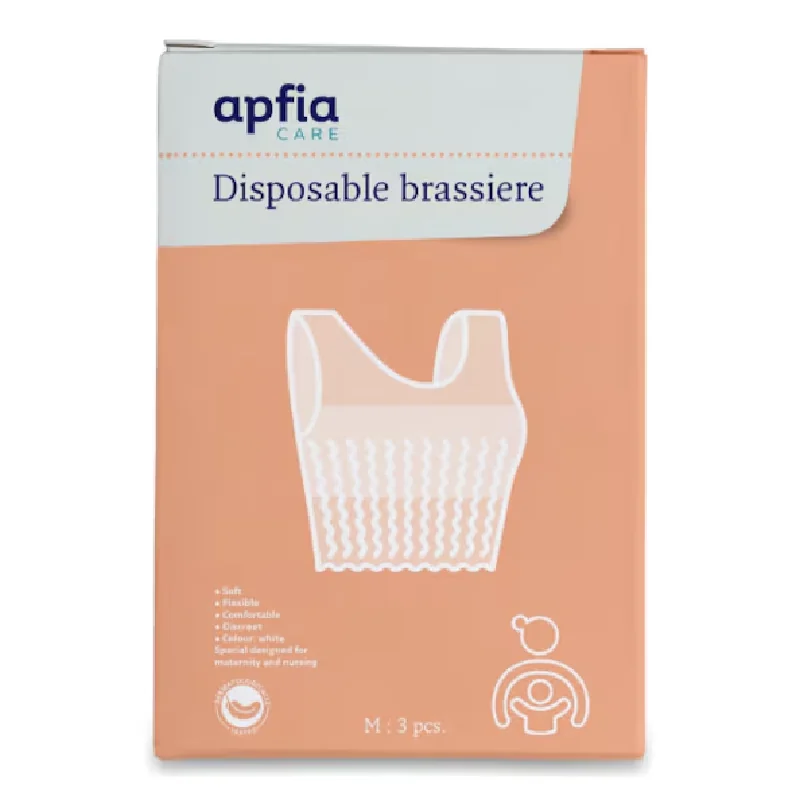 Sutien De Unica Folosinta Tip Bustiera, Marimea M, 3 Bucati, Apfia Care
