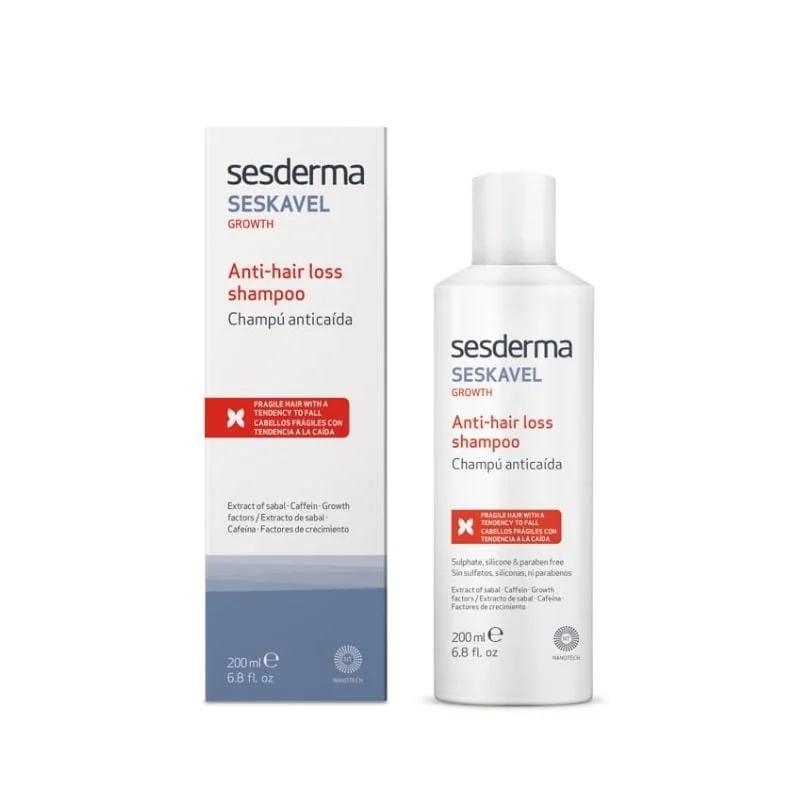 Sampon Impotriva Caderii Parului Seskavel Growth, 200 Ml, Sesderma