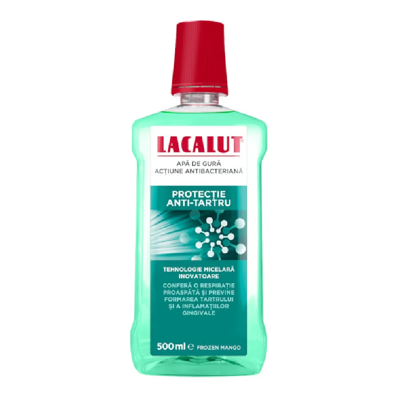 Apa De Gura Micelara Protectie Anti-Tartru, 500 Ml, Lacalut