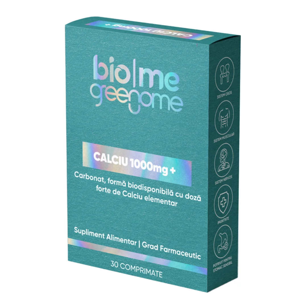 Calciu 1000mg, 30 Comprimațe, Biome