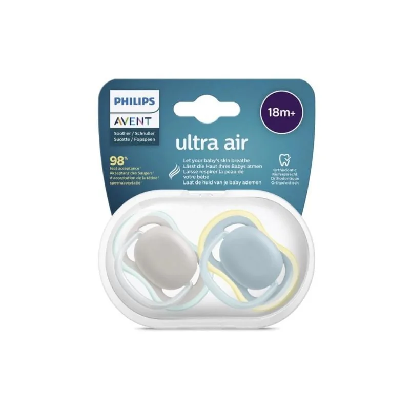 Suzete Ultra Air Philips Avent, +18 Luni, 2 Bucăți, SCF349/01, Avent