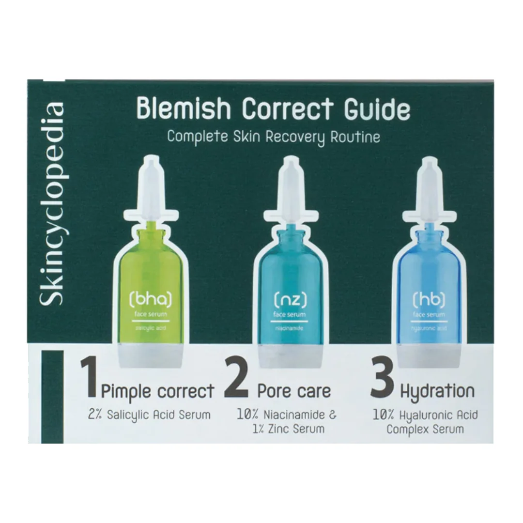 Set Seruri Pentru Tenul Cu Imperfectiuni, Blemish Guide, 3*15 Ml, Skincyclopedia