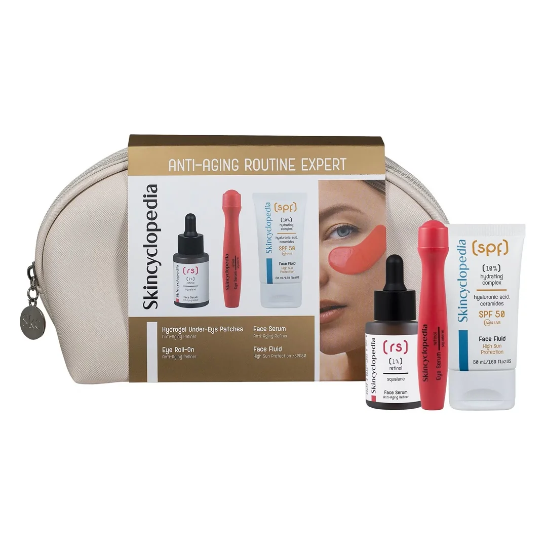 Set Ingrijire Antirid, Anti-Aging Routine Expert, 4 Piese, Skincyclopedia
