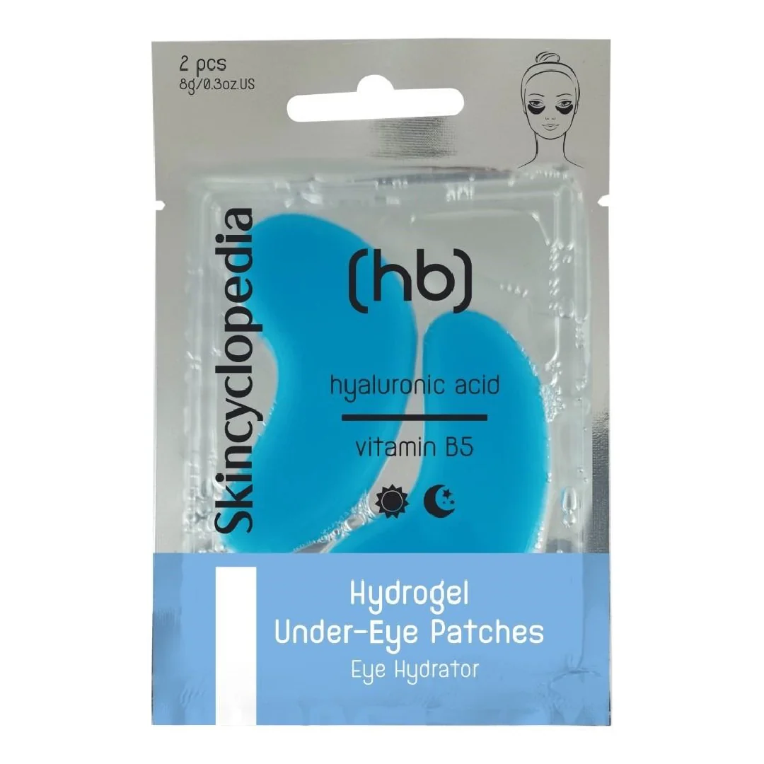 Patches Hidrogel Pentru Conturul Ochiilor Cu Acid Hialuronic, 2 Bucăți, Skincyclopedia