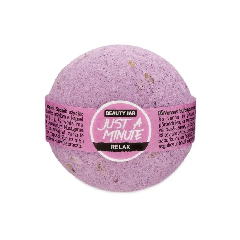 Beauty Jar Băla De Baie Efervescentă Relaxantă Cu Lavandă, Just A Minute, 150g