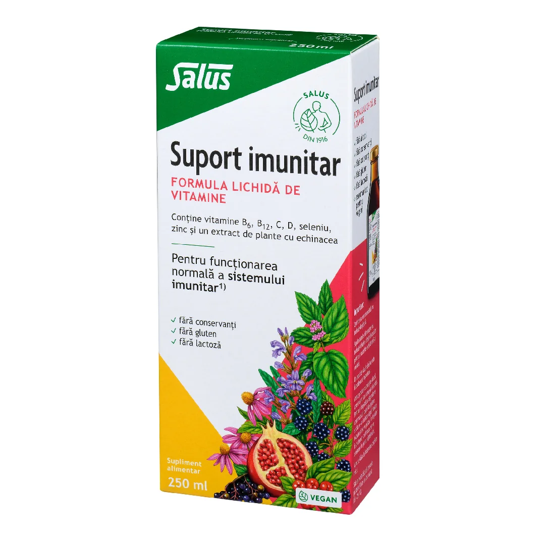 Formula Lichidă De Vitamine Suport Imunitar, 250 Ml, Salus