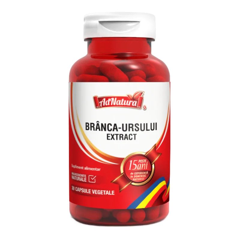 Brânca Ursului Extract, 30 Capsule, AdNatura