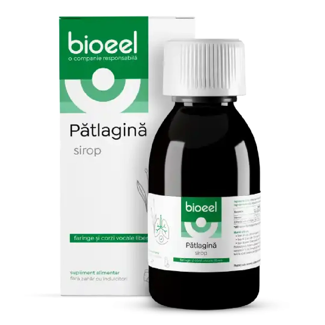 Sirop Patlagina, Echinacea, 120 Ml, Bioeel