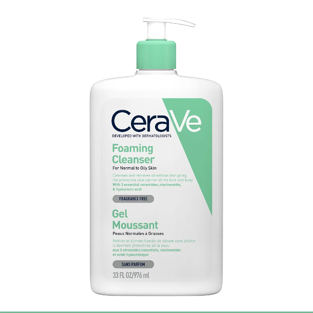 Gel De Curatare Spumant Pentru Piele Normal-Grăsa 976 Ml, CeraVe
