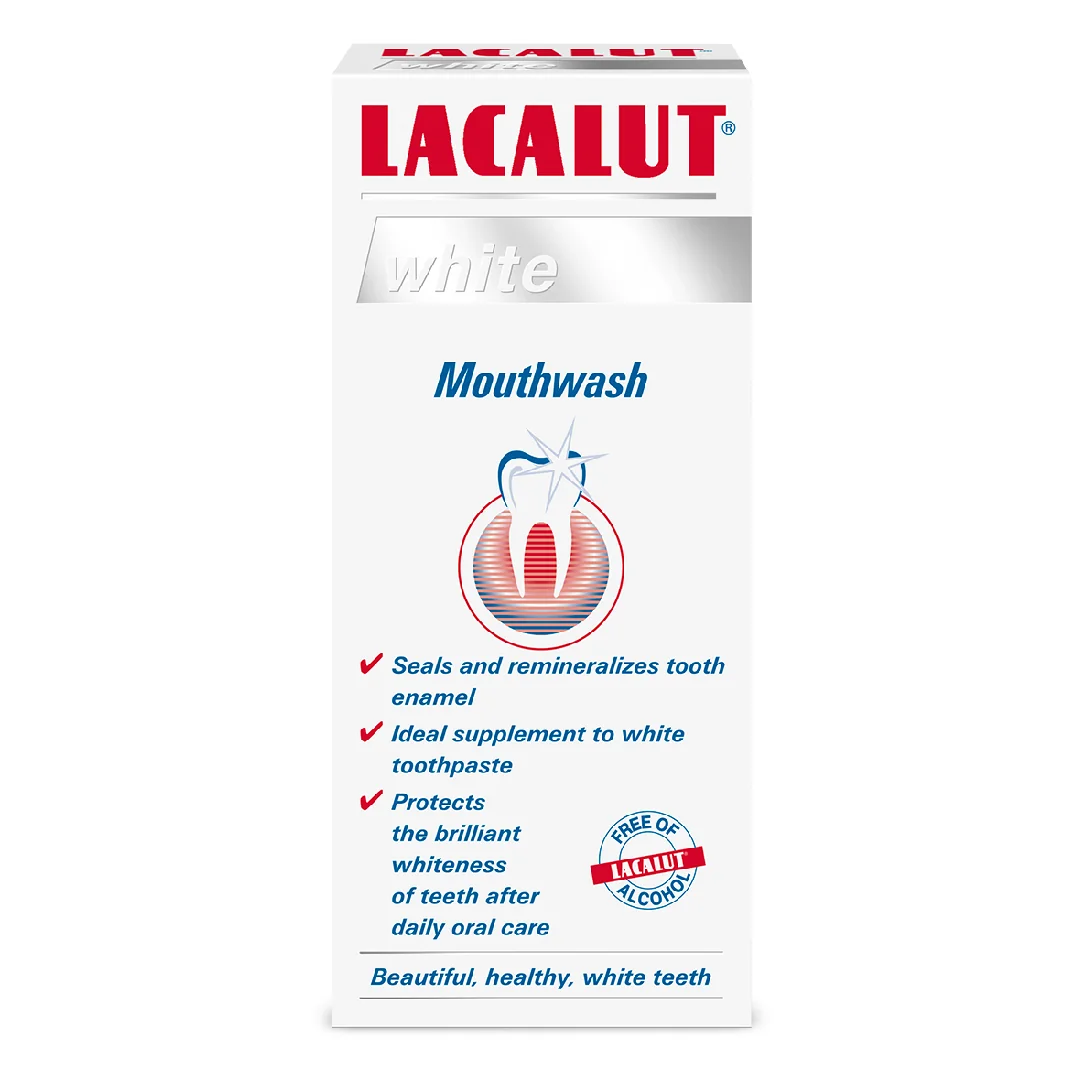 Apa De Gura White Antiplaque, 300 Ml, Lacalut