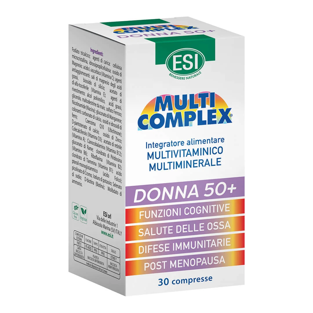 Multivitamine Pentru Femei 50+, Multicomplex, 30 Comprimate, ESI