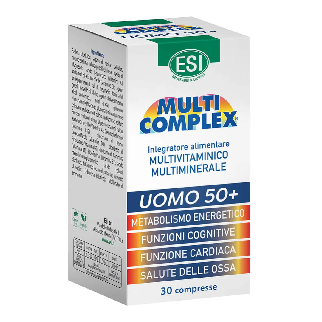 Multivitamine Pentru Barbati 50+, Multicomplex, 30 Comprimate, ESI