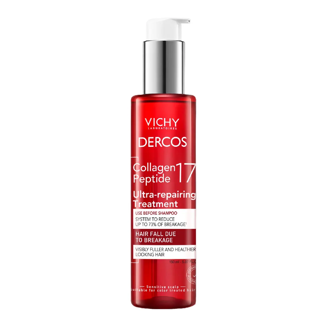 Tratament Ultra-Reparator Cu Peptide Pro-Colagen Și Acid Citric Dercos Collagen 17 Filler, 150 Ml, Vichy