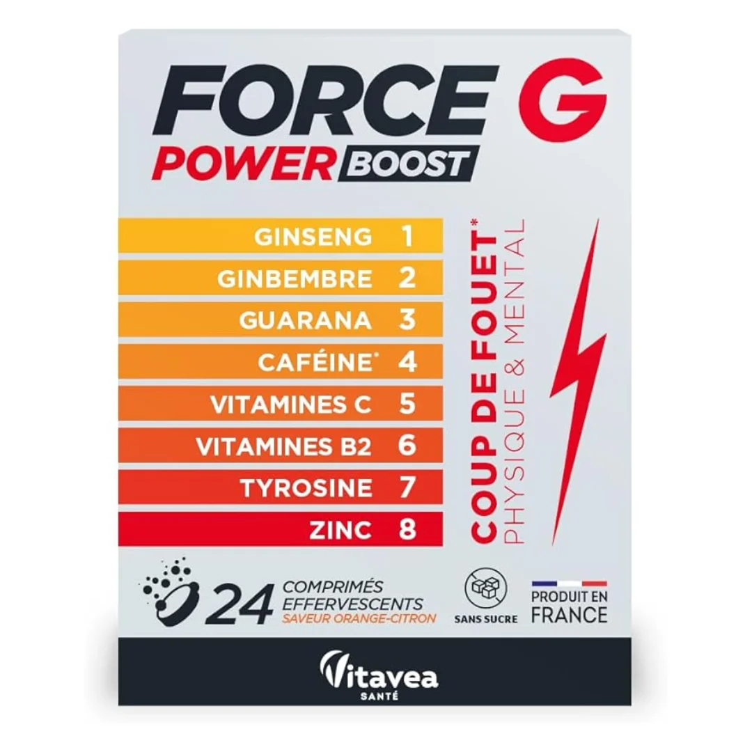 Force G Power Boost, 24 Comprimate Efervescente, Vitavea