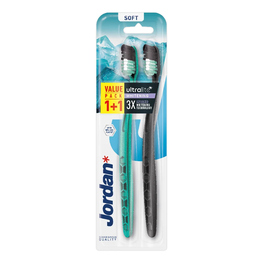 Set Periuta De Dinti Pentru Adulti Ultralite Whitening Soft, Culori Variate, 2 Bucati, Jordan