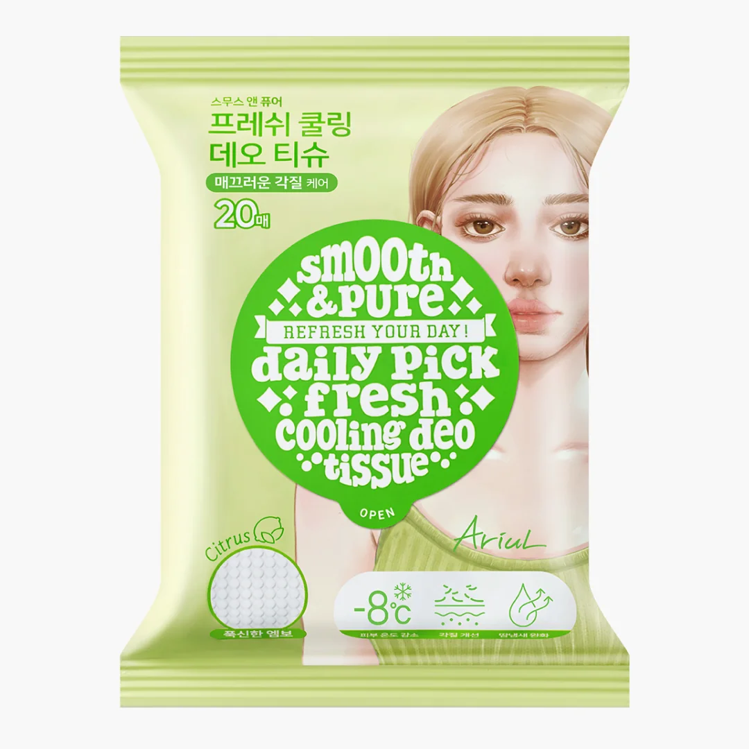 Servetele Deodorante Citrus Smooth & Pure Fresh Cooling, 20 Bucati, Ariul