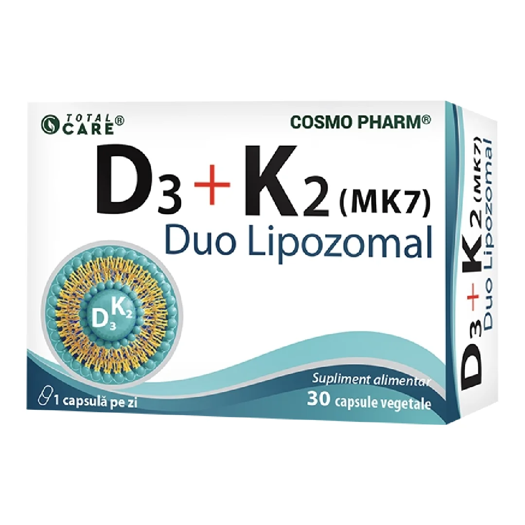 D3 + K2 (MK7) Duo Lipozomal, 30 Capsule, Cosmopharm