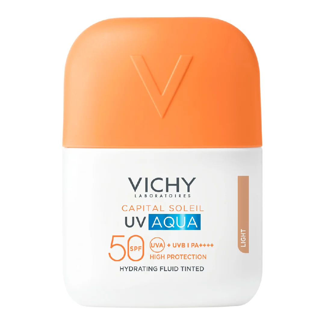 Fluid Hidratant Colorat Spf50 Nuanta Light Capital Soleil UV Aqua 50 Ml Vichy