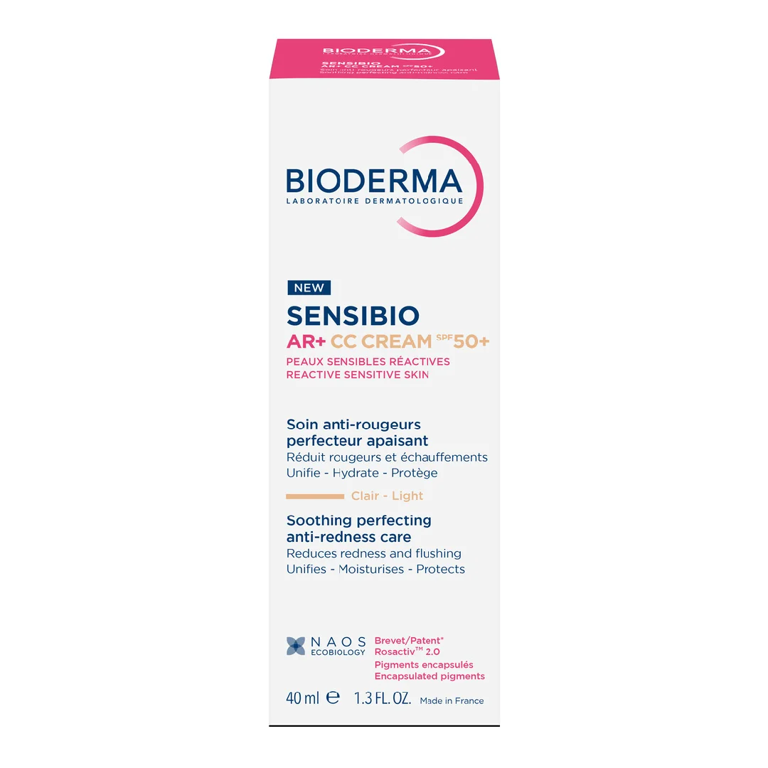 Crema Cc Spf50+, Nuanta, Light Tint, Sensibio Ar+, 40 Ml, Bioderma