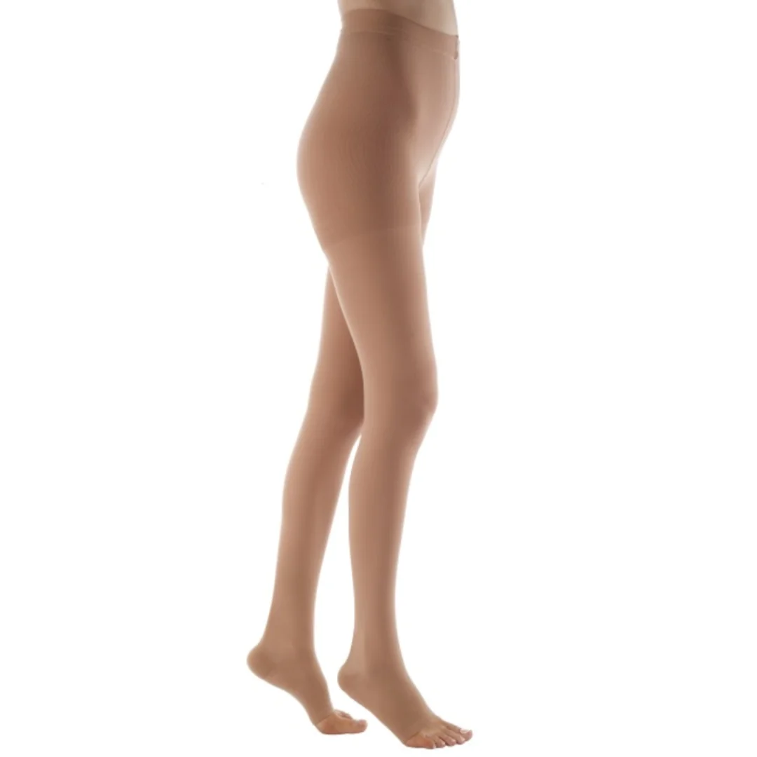 Ciorapi Compresivi Clasa I Rayat Am Bej, Dress Fără Vârf - 8