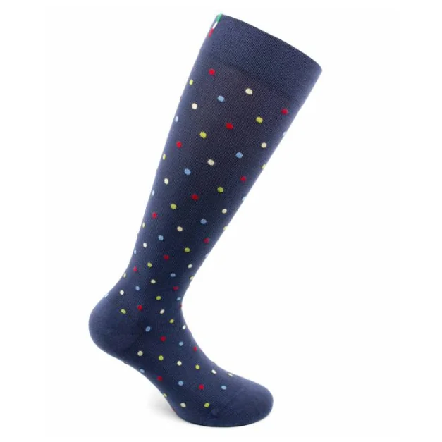 Șosete Bumbac Până La Genunchi, Fancy Socks, Albastru - M