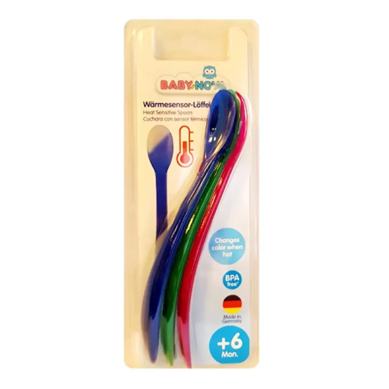 Lingurițe Termosensibile +6 Luni, 3 Bucăți, Baby Nova