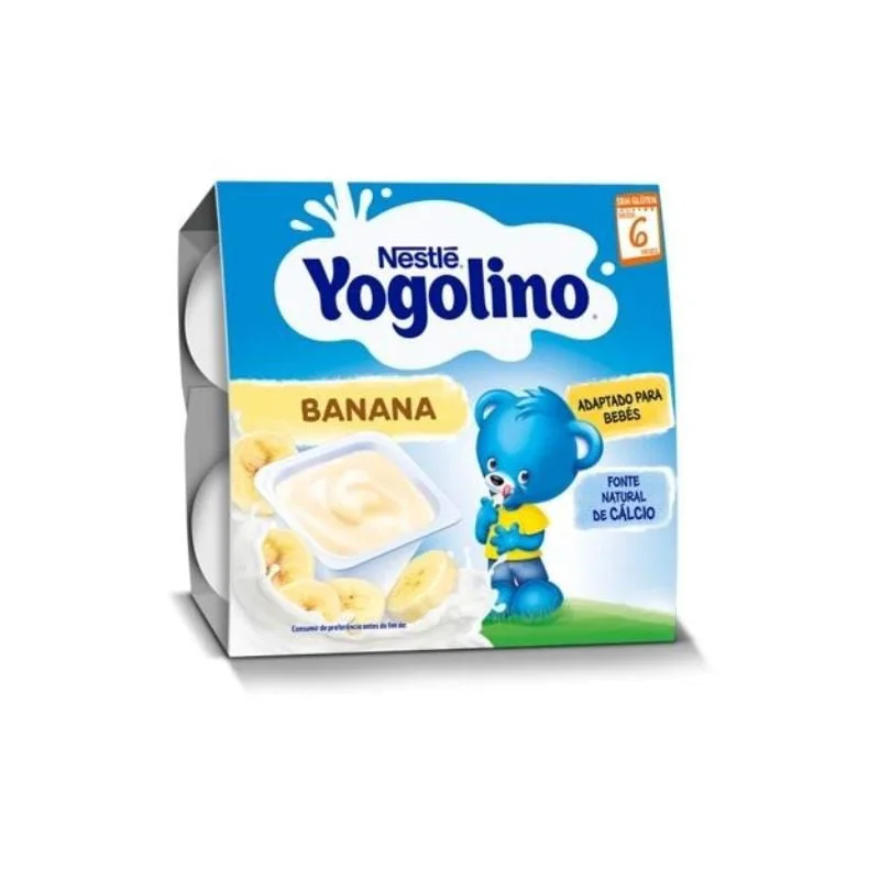 Gustare Cu Lapte Si Banane Yogolino, +6 Luni, 4x100g, Nestle