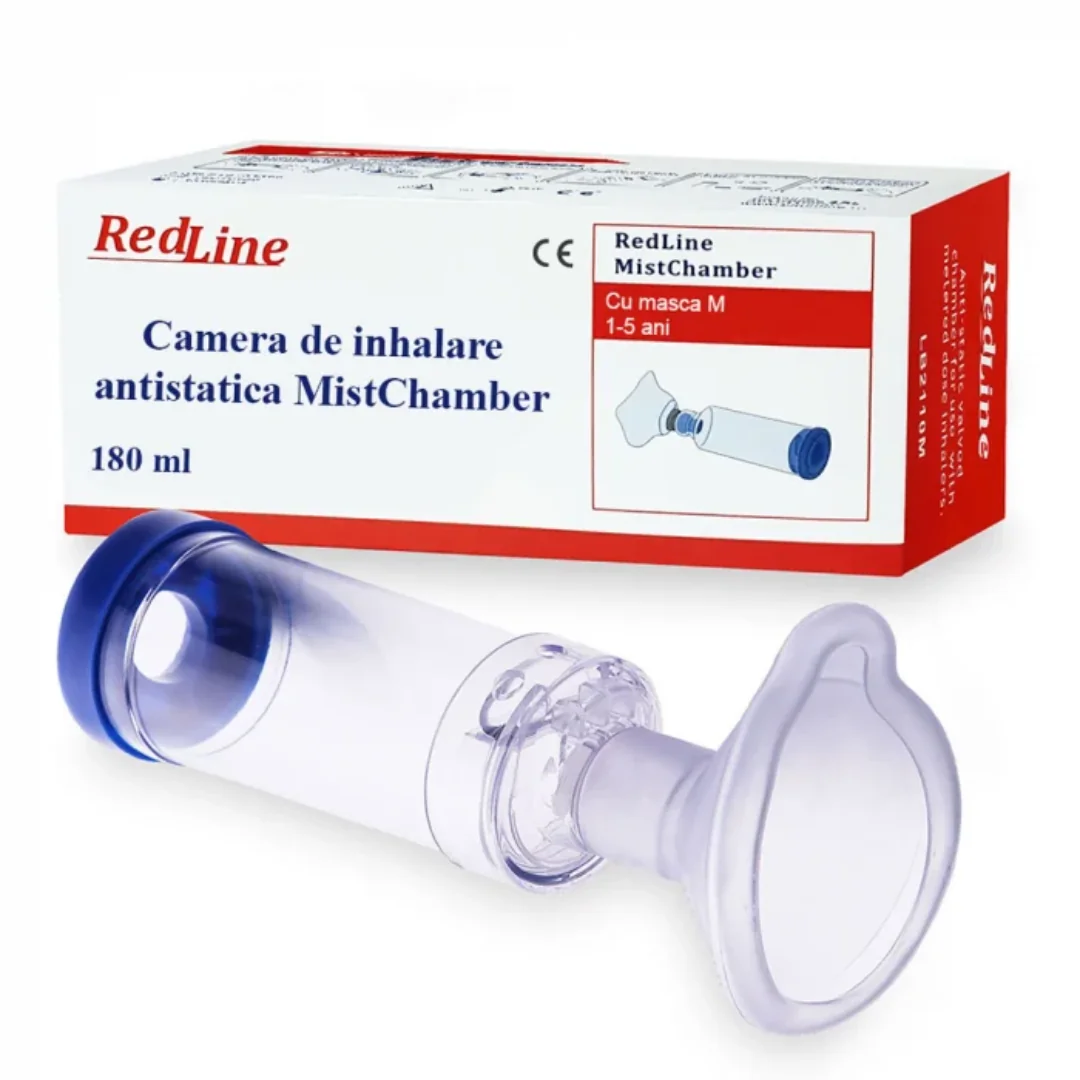 Camera De Inhalare Cu Mască, Copii 1–5 Ani, Redline Mistchamber