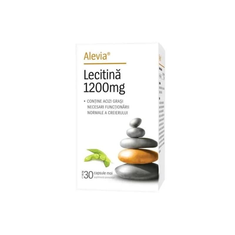 Lecitina 1200mg, 30 Capsule, Alevia