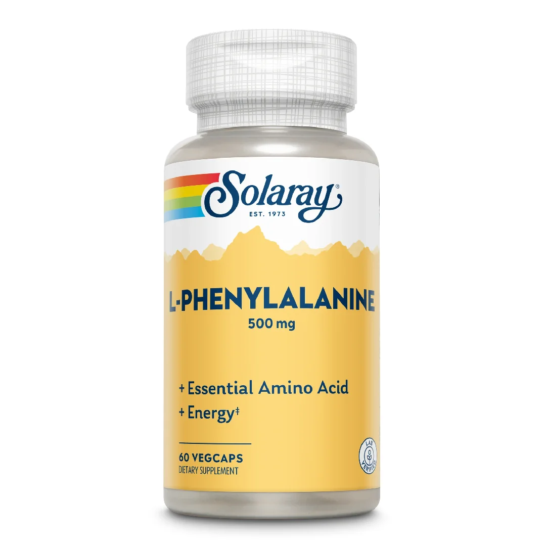 L-Phenylalanine 500mg Solaray, 60 Capsule, Secom