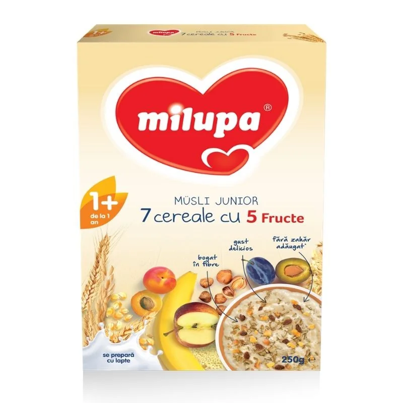Milupa Cereale Junior Musli Fructe, 250g