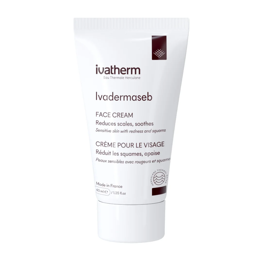 Crema Pentru Piele Sensibilă, Antiroseată Și Scuame Ivadermaseb, 40 Ml, Ivatherm