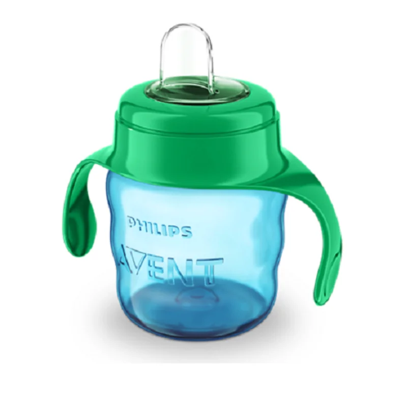 Avent Cănă Cu Tetină Moale Și Mânere +6 Luni 200Ml Băieți Scf551/05