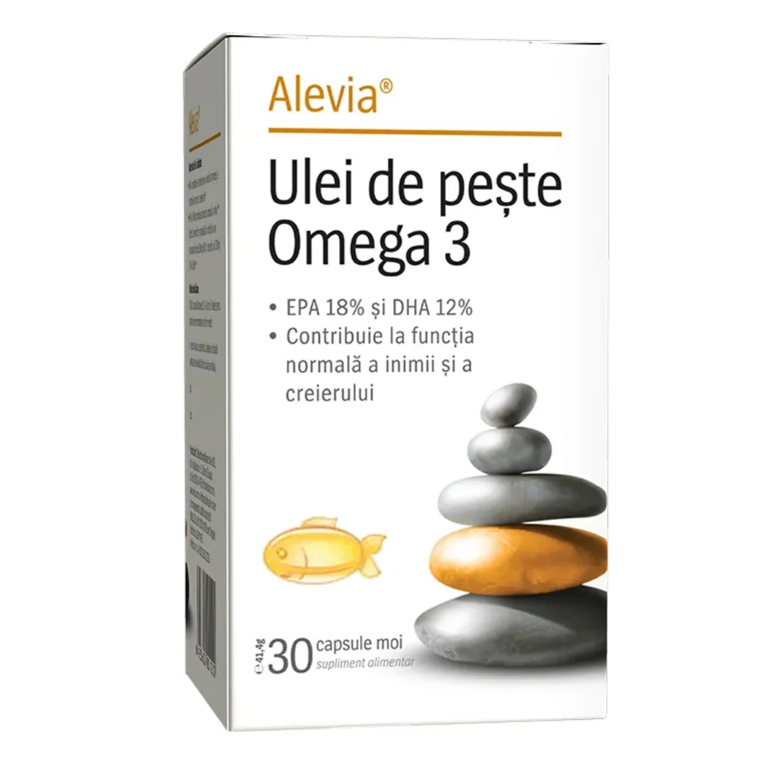 Ulei De Pește Omega 3, 30 Capsule, Alevia