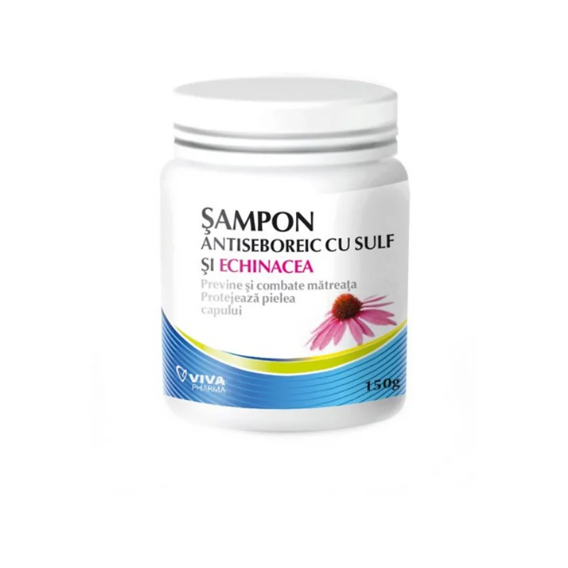 Sampon Antiseboric Cu Sulf Și Echinacea, 150g, Viva Pharma