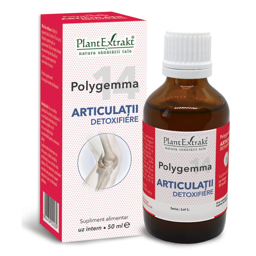Polygemma 14, Articulatii Detoxifiere, 50 Ml, Plant Extrakt