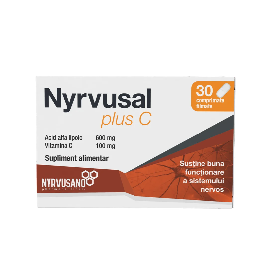 Nyrvusal Plus C, 30 Comprimate, Nyrvusano