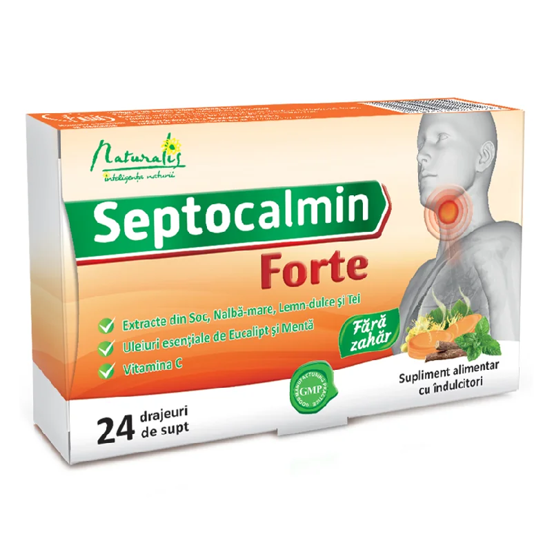 Septocalmin Forte, 24 Pastile, Naturalis