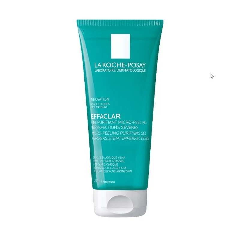 Gel De Curățare Micro-Exfoliant Effaclar, 200ml, La Roche-Posay
