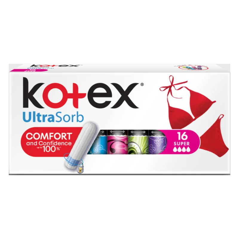 Tampoane Super Ultrasorb, 16 Bucati, Kotex