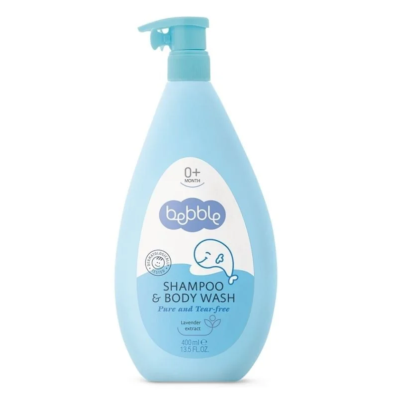 Șampon Și Gel De Duș Pentru Copii 2în1 Cu Aromă De Lavandă, 400 Ml, Bebble