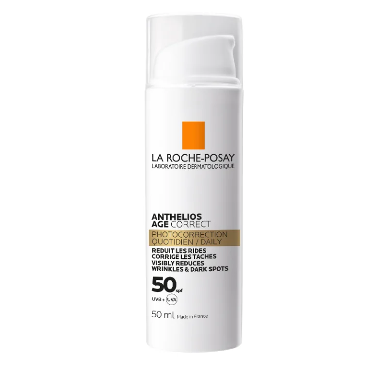 Crema Cu Acțiune Anti Foto-Îmbătrânire SPF 50 Anthelios Age Correct, 50 Ml, La Roche-Posay