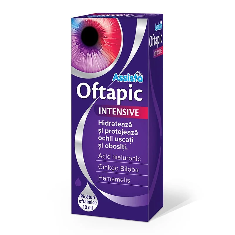 Picături Pentru Ochi Oftapic Intensive, 10ml, Assista